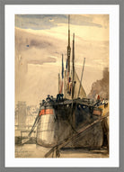 William Callow Print, The Luxor, Paris, December 1833 (1833) in a light grey frame