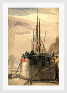 William Callow Print, The Luxor, Paris, December 1833 (1833) in a white frame