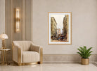 William Callow Print, The Rialto (1846) displayed in an Art Deco interior