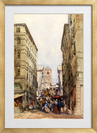 William Callow Print, The Rialto (1846) in a gold frame