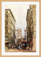 William Callow Print, The Rialto (1846) in an oak frame