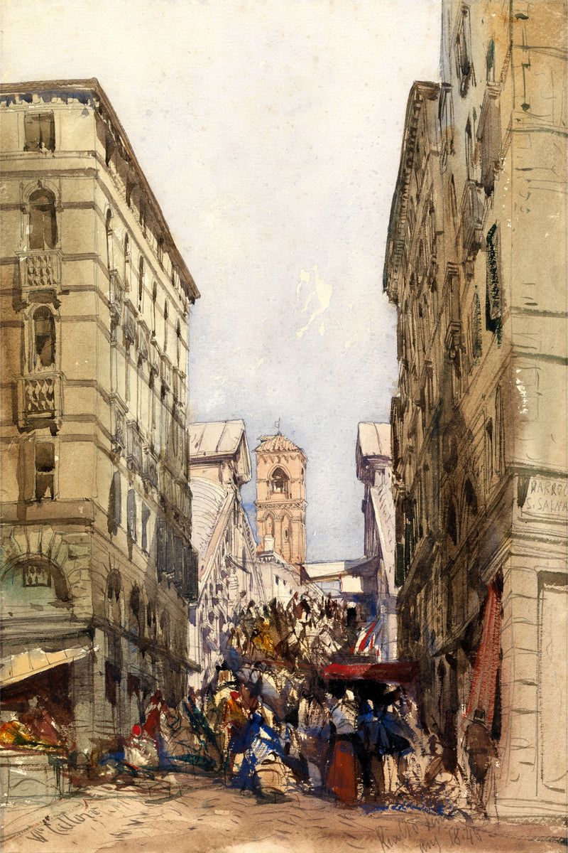 William Callow Print, The Rialto (1846) as an unframed print