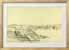 William Callow Print, The Royal Citadel and Cattewater, Plymouth (1842) in a gold frame