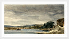 William Callow Print, The Seine at St in a white frame