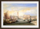 William Callow Print, Venice from St in a brown frame