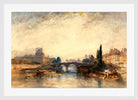 William Callow Print, View of the Pont Royal (ca in a white frame