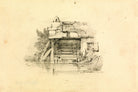 William Callow Print, Watermill as an unframed print