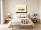 William Callow Print, Windmill displayed above a bed