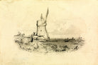 William Callow Print, Windmill as an unframed print