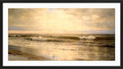 William Trost Richards Print, Atlantic Coast (1898) in a black frame