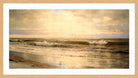 William Trost Richards Print, Atlantic Coast (1898) in a light oak frame
