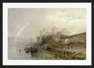 William Trost Richards Print, Conway Castle, Wales (1880) in a black frame