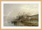William Trost Richards Print, Conway Castle, Wales (1880) in a light oak frame