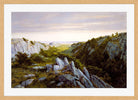 William Trost Richards Print, From Paradise to Purgatory, Newport (1878) in a light oak frame