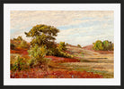 William Trost Richards Print, Huckleberry Bushes at Matunuck, Rhode Island in a black frame