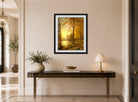 William Trost Richards Print, Indian Summer (1875) displayed above a console table