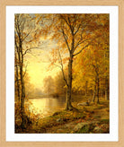 William Trost Richards Print, Indian Summer (1875) in a light oak frame