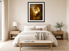 William Trost Richards Print, June Day (1870) displayed above a bed