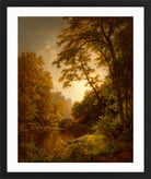 William Trost Richards Print, June Day (1870) in a black frame