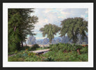 William Trost Richards Print, Landscape (1860) in a black frame