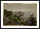 William Trost Richards Print, Mackerel Cove (1877) in a black frame