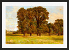 William Trost Richards Print, Near Salisbury, England in a black frame