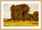 William Trost Richards Print, Near Salisbury, England in a light oak frame