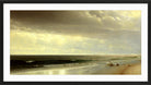 William Trost Richards Print, New Jersey Shore (1873) in a black frame