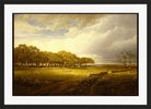 William Trost Richards Print, Old Orchard at Newport in a black frame