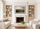 William Trost Richards Print, Paradise, Newport (1877) displayed in a Scandinavian living room