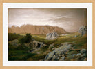 William Trost Richards Print, Paradise, Newport (1877) in a light oak frame