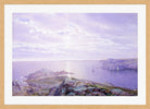 William Trost Richards Print, Rocky Cove (1876) in a light oak frame