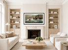 William Trost Richards Print, South-West Point, Conanicut (1878–1879) displayed in a Scandinavian living room