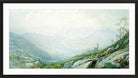 William Trost Richards Print, The Mount Washington Range, from Mount Kearsarge (1872) in a black frame