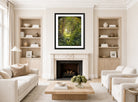 William Trost Richards Print, Woodland Landscape (Woodland Glade) (1860) displayed in a Scandinavian living room
