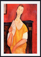 Amedeo Modigliani Print : Woman with a Fan Lunia Czechowska