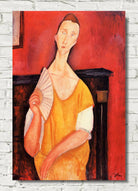 Amedeo Modigliani Print : Woman with a Fan Lunia Czechowska