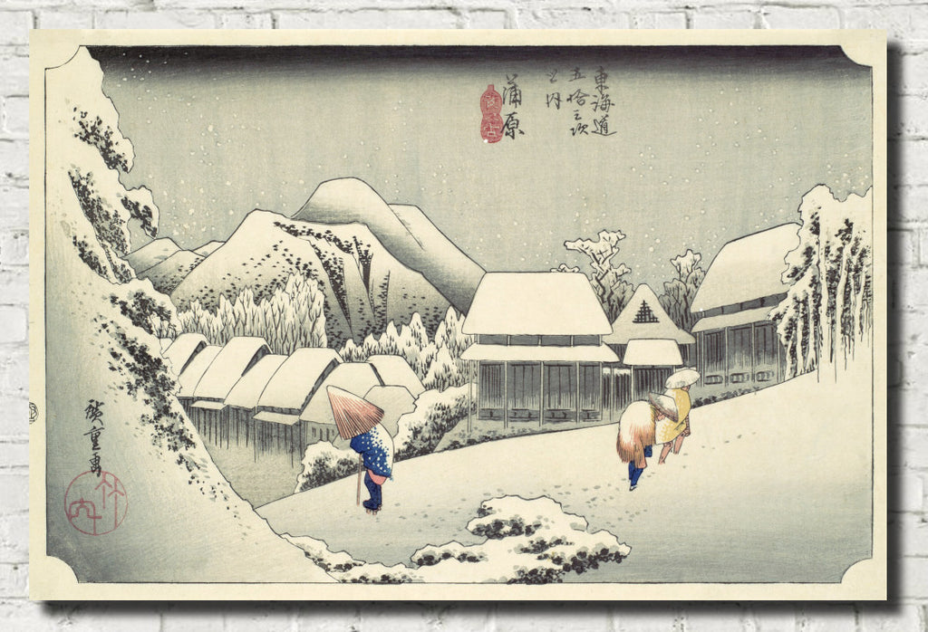 Andō Hiroshige, Japanese Art, 53 Stations Tokaido : Kanbara