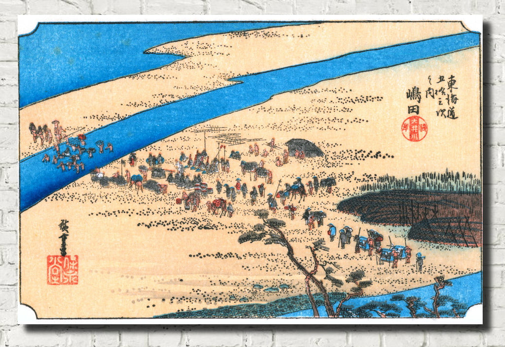 Andō Hiroshige, Japanese Art, 53 Stations Tokaido : Shimada