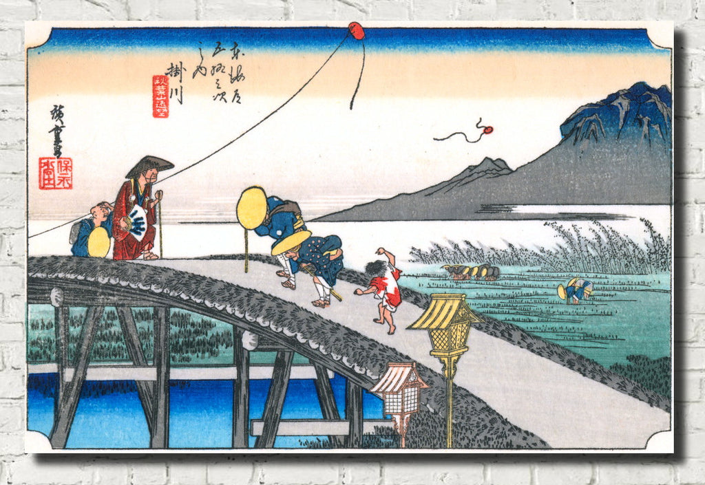 Andō Hiroshige, Japanese Art, 53 Stations Tokaido : Kakegawa