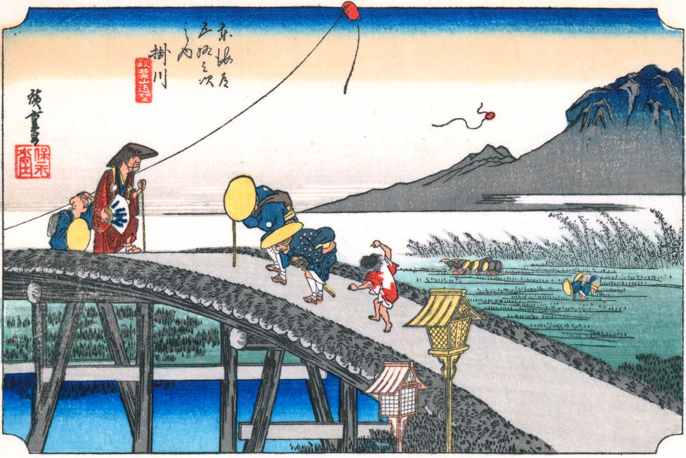 Andō Hiroshige, Japanese Art, 53 Stations Tokaido : Kakegawa