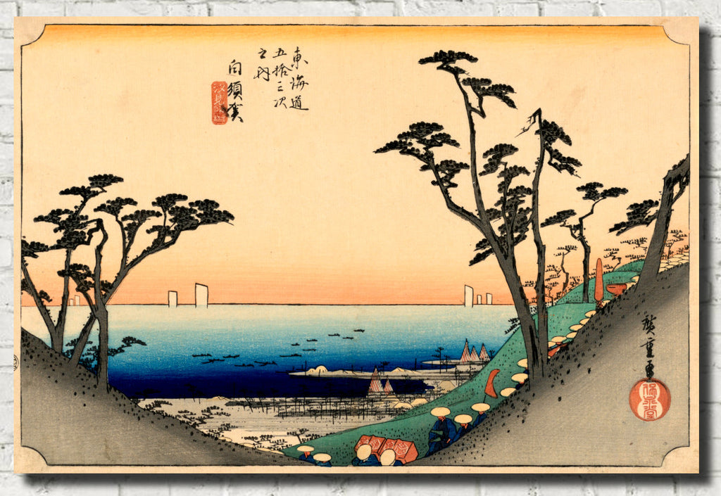 Andō Hiroshige, Japanese Art, 53 Stations Tokaido : Shirasuka