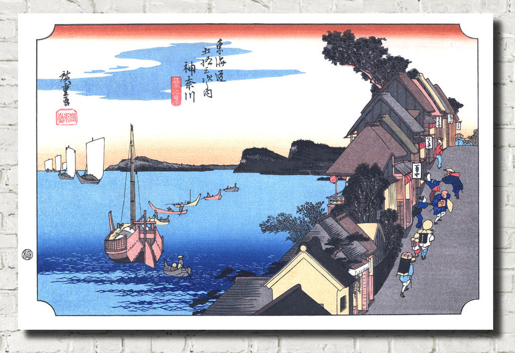 Andō Hiroshige, Japanese Art, 53 Stations Tokaido : Kanagawa