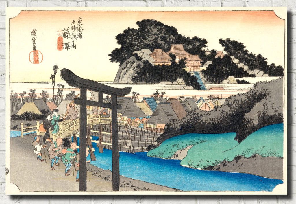Andō Hiroshige, Japanese Art, 53 Stations Tokaido : Fujisawa