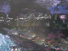 Abstract Cityscape Night Lights Painting by Andi Lucas - OnTrendAndFab