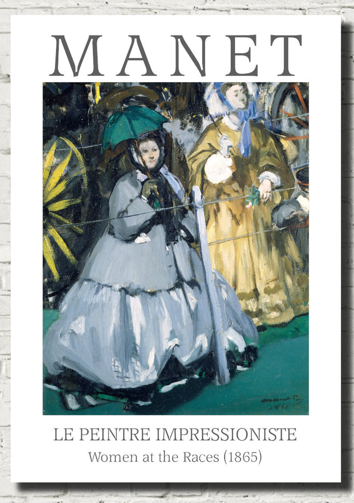 Édouard Manet Exhibition Poster, Women at the Races