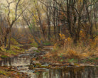 A Berkshire Brook in Autumn, Hugh Bolton Jones Fine Art Print