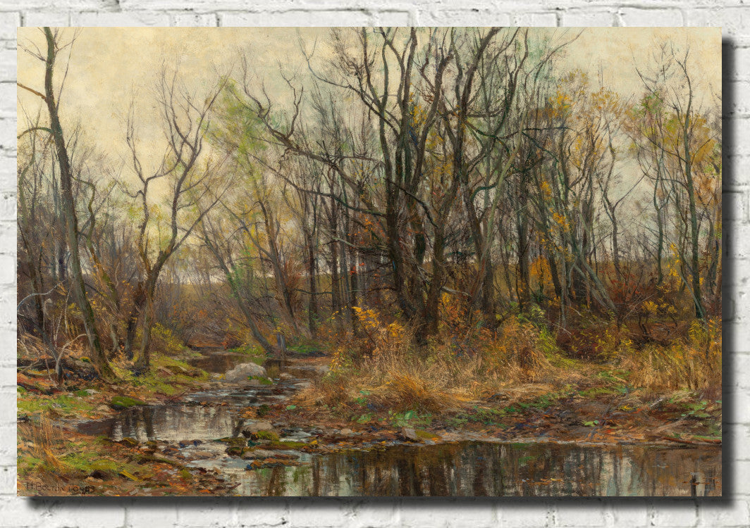 A Berkshire Brook in Autumn, Hugh Bolton Jones Fine Art Print