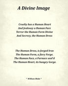 A Divine Image Poem by William Blake, Typography Print