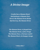 A Divine Image Poem by William Blake, Typography Print